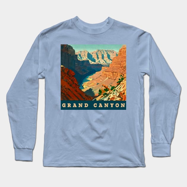 Grand Canyon National Park Poster Long Sleeve T-Shirt by Prints Charming